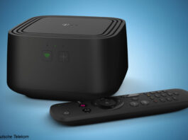 Telekom-MagentaTV Box_Vorderansicht-mit-Fernbedienung