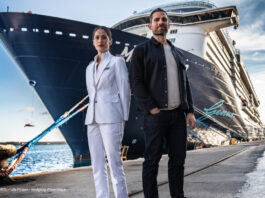 Traumschiff-Konkurenz "Der Schiffsarzt" Henriette (Anna Puck), Eric (Moritz Otto). Bild: RTL / Ufa Fiction / Wolfgang Ennenbach