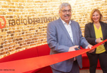 Bremerhavens Bürgermeister Melf Grantz und Radio Bremen-Intendantin Dr. Yvette Gerner. Bild: Radio Bremen / Matthias Hornung