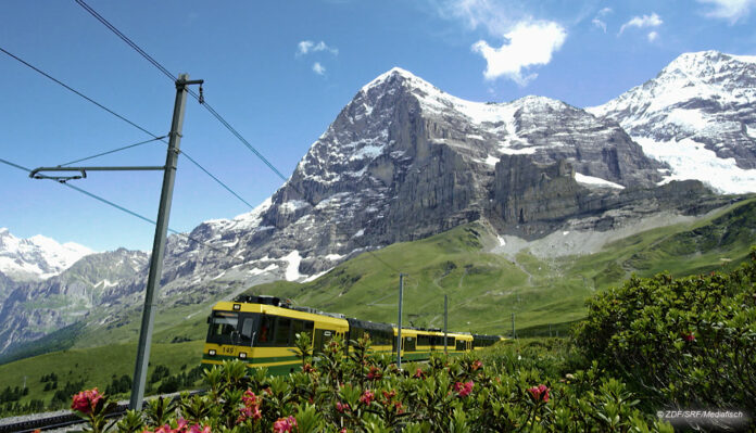 Jungfraubahn vr Eiger Nordwand ©ZDF|SRF, Mediafisch