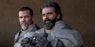 Gurney Halleck (Josh Brolin) und Fürst Leto (Oscar Isaac) in "Dune"