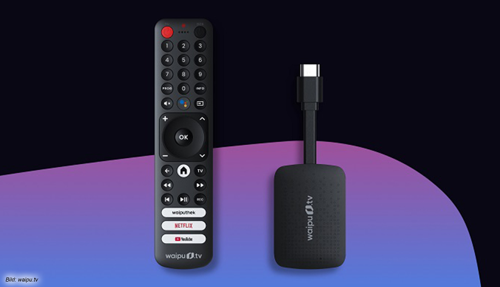 Der waipu.tv 4K Streaming-Stick