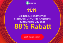 PureVPN Rabatt am Singles Day