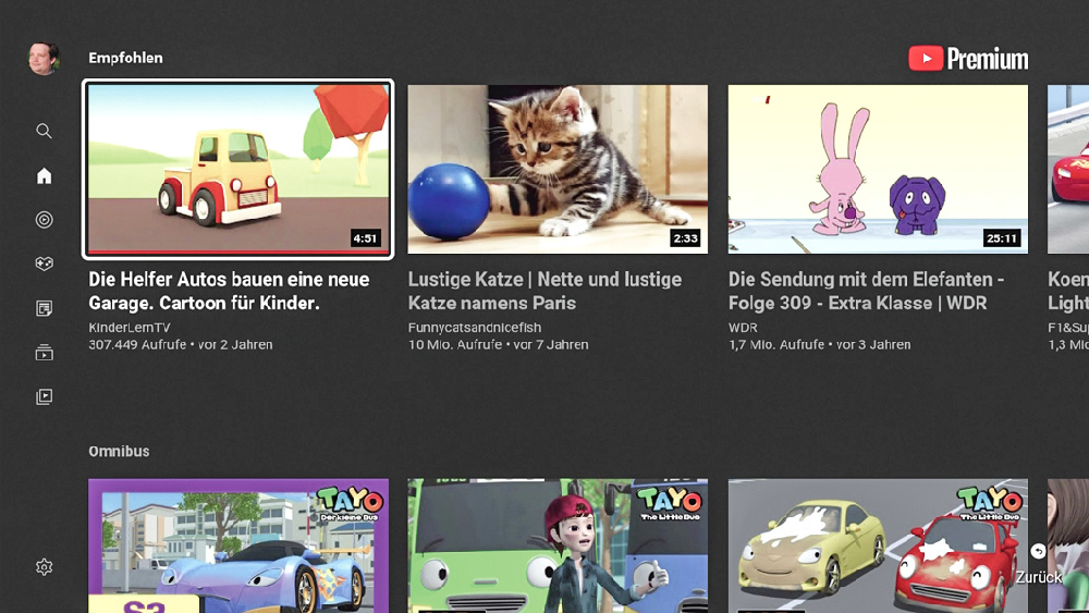 Natürlich kann auch YouTube uneingeschränkt verwendet werden, egal ob in der Standard-Version oder im Premium-Abo