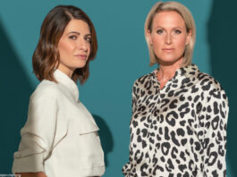 Linda Zervakis Claudia von Brauchitsch Corona Spezial auf ProSieben und Sat.1; Bildrechte: SAT.1 / ProSieben / Hahn+Hartung