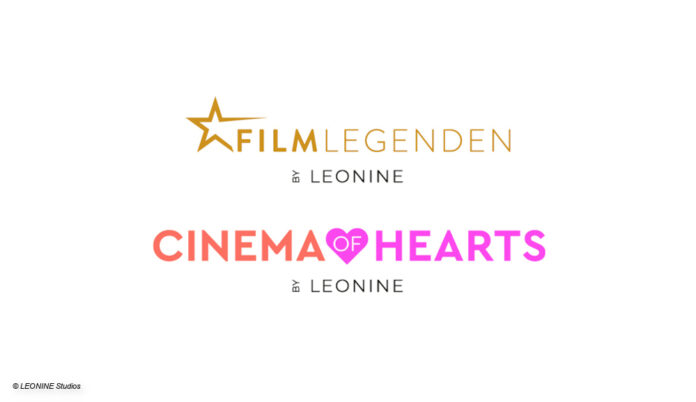 Logos der Prime Channels Filmlegenden und Cinema of Hearts; Bild: LEONINE Studios