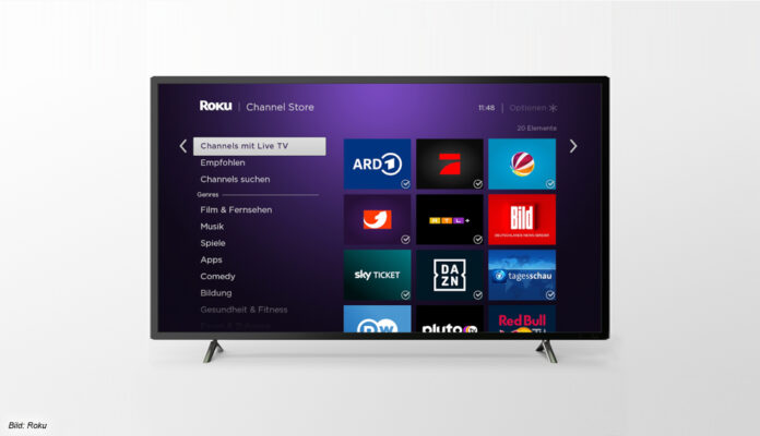 Roku Streaming Sticks und Streambar jetzt mit linearen TV-Sendern