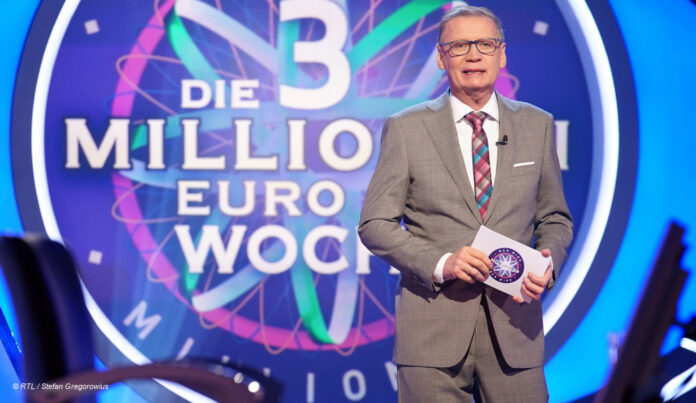 Günther Jauch präsentiert die 3-Millionen-Woche bei 