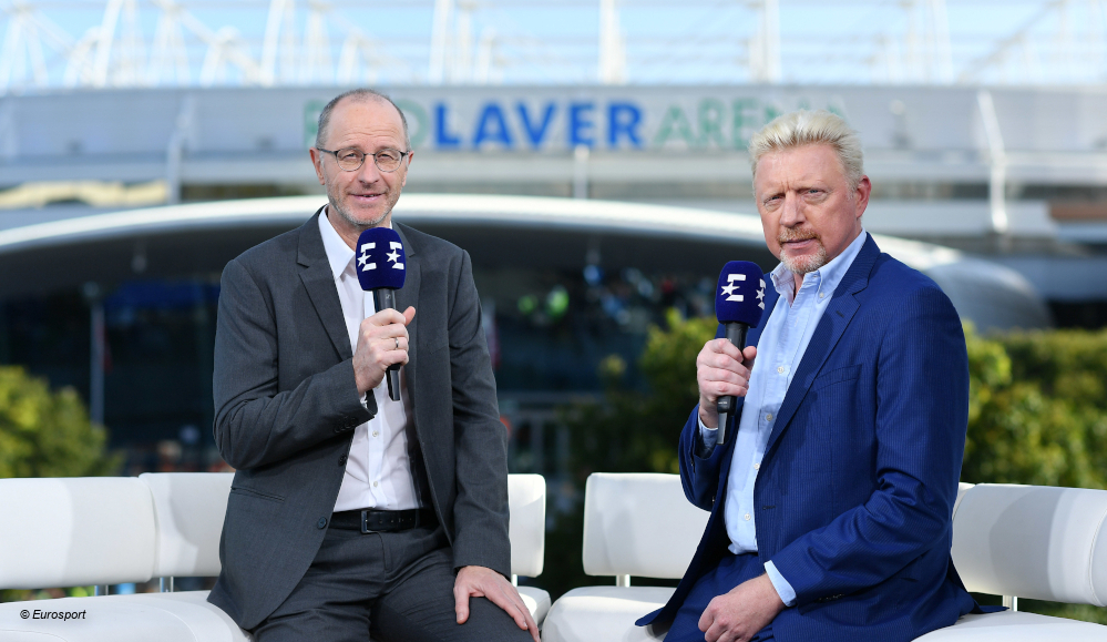 Matthias Stach und Boris Becker © Eurosport