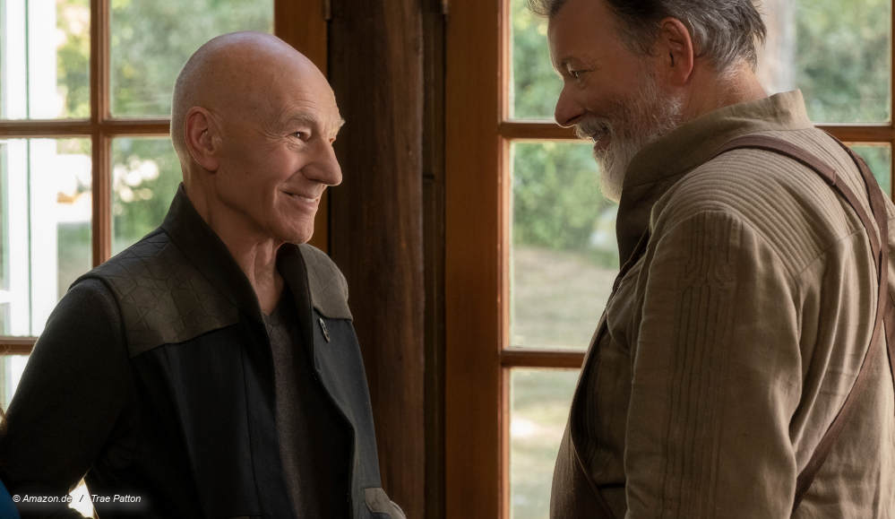 Picard und Riker in "Star Trek: Picard"; © Amazon.de / Trae Patton