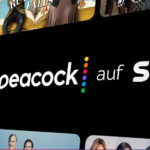 Peacock nicht mehr bei Sky , sondern bei Netflix - im Bild: Logos von Sky und Peacock