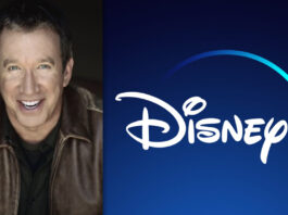 Tim Allen neben Disney+ Logo
