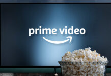 Fernseher, Amazon Prime Video, Popcorn