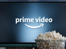 Fernseher, Amazon Prime Video, Popcorn