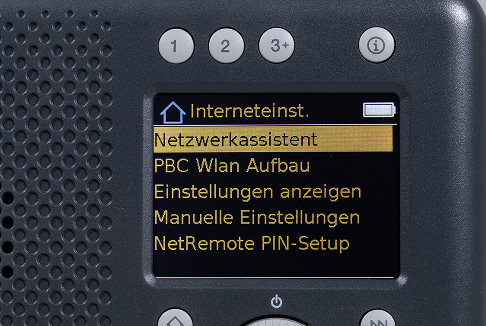 Wer neben dem DAB-Empfang auch Internetradio nutzen möchte, muss das Pure-Gerät mittels WLAN ins heimische Netz integrieren