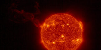 Sonneneruption, aufgenommen von Solar Orbiter
