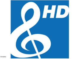 Logo Deutsches Musik Fernsehen - Notenschlüssel