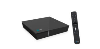 M-net 4K-Set-Top-Box mit Fernbedienung