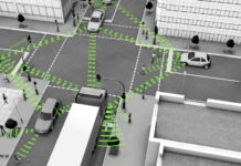 Animation vernetzter Verkehrteilnehmer - Daten-Austausch