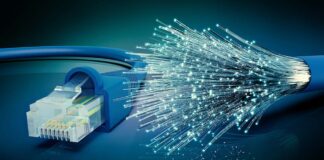 Glasfaser-Kabel für Breitband-Internet