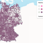 5G Ausbau Telekom die Netzabdeckung als Karte