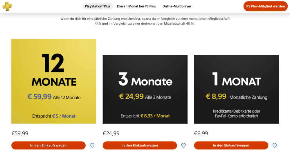 Playstation Plus: Preise nun in drei Stufen und mit Mehrwert für