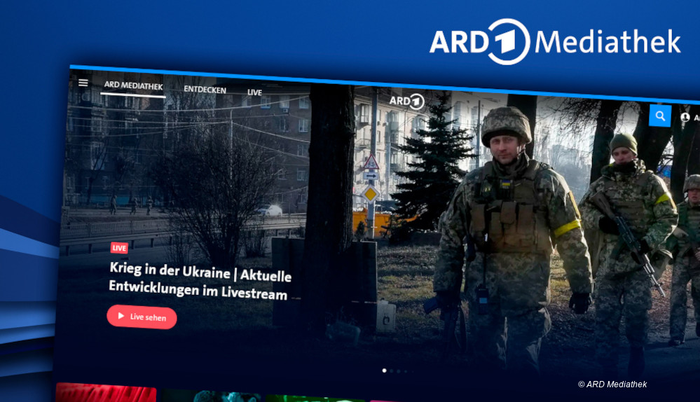 #ARD Mediathek jetzt mit Schwerpunkt zum Ukraine-Krieg