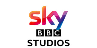 Collage aus den Logos von Sky und BBC Studios