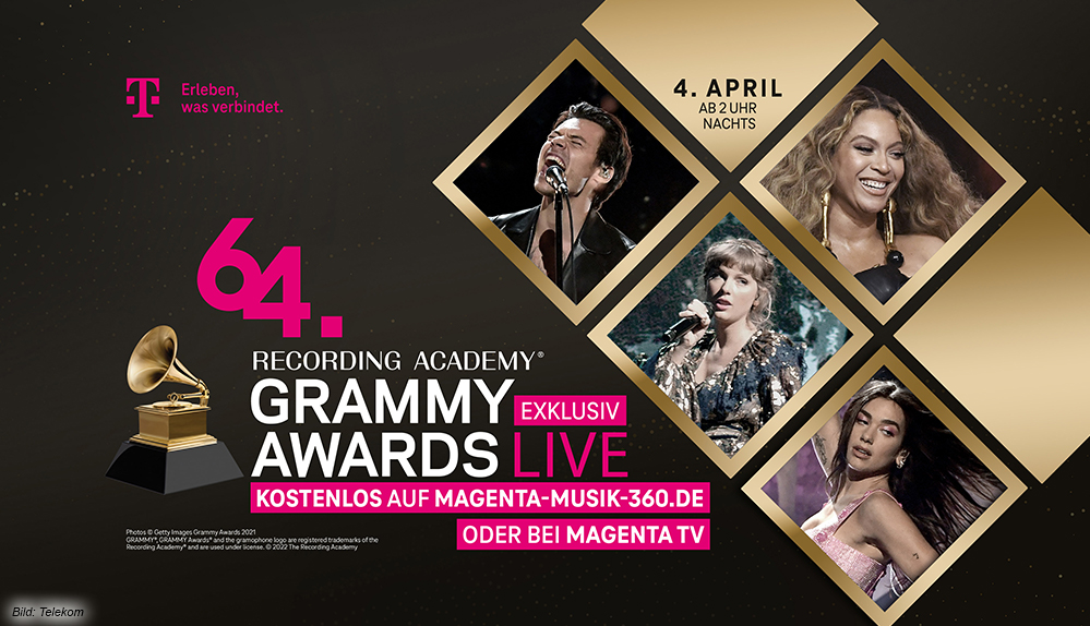 #Grammy Awards heute kostenlos live bei MagentaTV