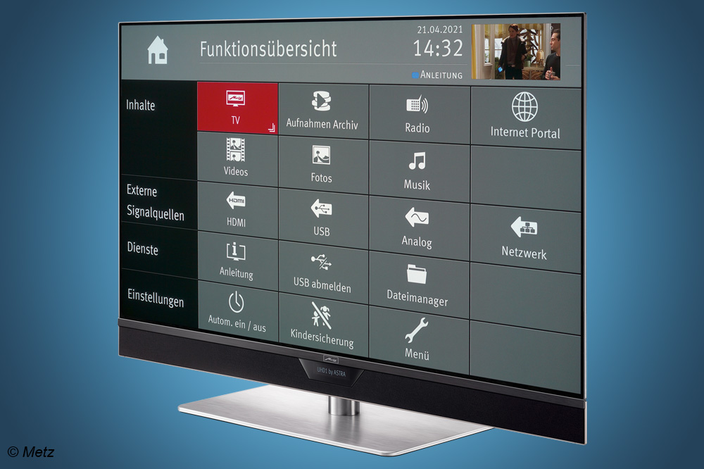OLED TV Metz Topas 48TY91 OLED twin R im Test