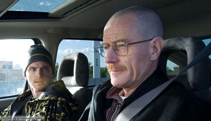 Walter White (Bryan Cranston) und Jesse Pinkman (Aaron Paul) in 