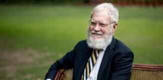 David Letterman im Park