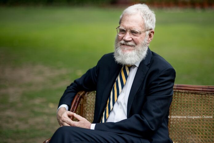 David Letterman im Park