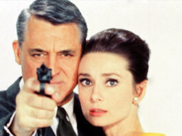 Charade mit Audrey Hepburn and Cary Grant
