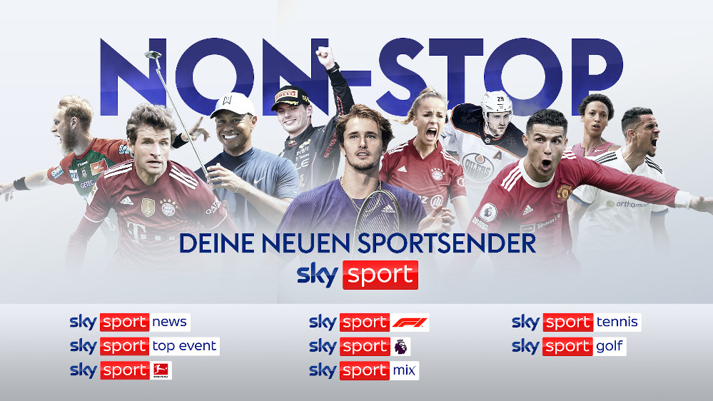 Neue Sender-Structur la Sky Sport