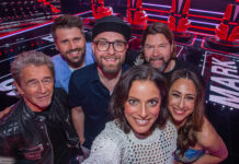 The Voice of Germany Jury mit Mark Forster, Rea Garvey und Peter Maffay