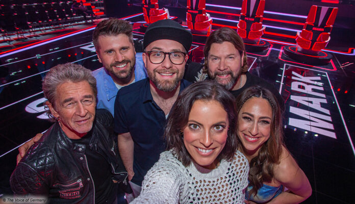 The Voice of Germany Jury mit Mark Forster, Rea Garvey und Peter Maffay