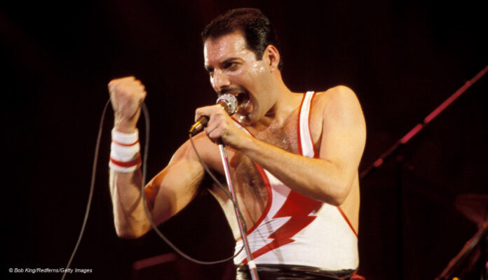 Freddie Mercury live in action