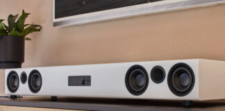 Die Nubert Soundbar nuPro XS-8500 in weiß