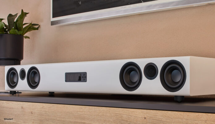 Die Nubert Soundbar nuPro XS-8500 in weiß