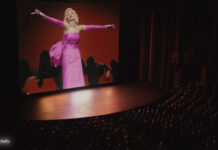 Kinosaal mit Marilyn Monroe Film