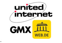Logos United Internet, GMX und Web.de