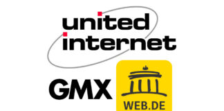 Logos United Internet, GMX und Web.de