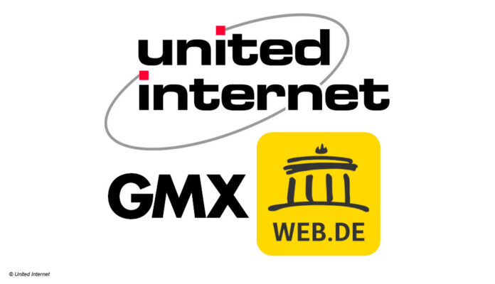 Logos United Internet, GMX und Web.de
