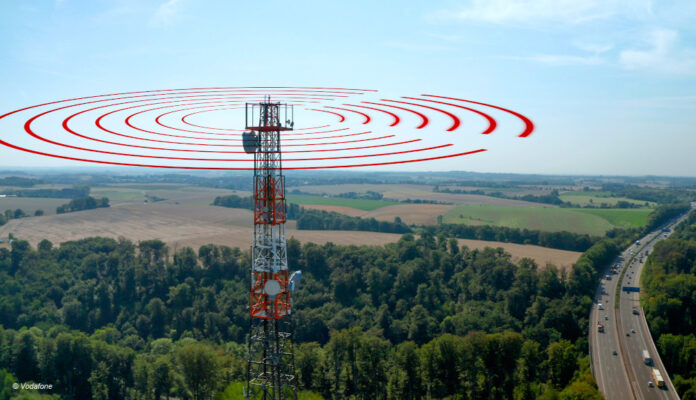 5G Mobilfunkturm Vodafone