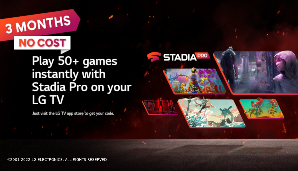 #LG Smart TV-Besitzer können sich jetzt Stadia Pro gratis sichern
