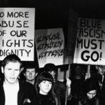 Protestzug auf der Straße