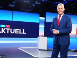 Peter Kloeppel im neuen Studio