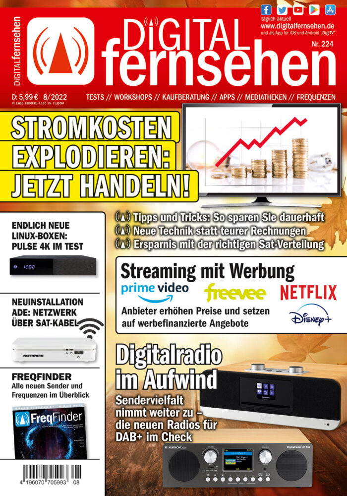 Cover DIGITAL FERNSEHEN 8/2022