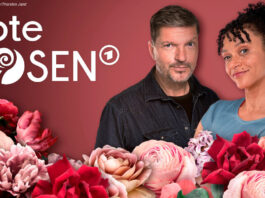 Rote Rosen Logo und Hardy Krüger jr.